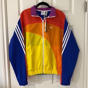 Adidas Originals Pride Off-Center Jacket in Multi